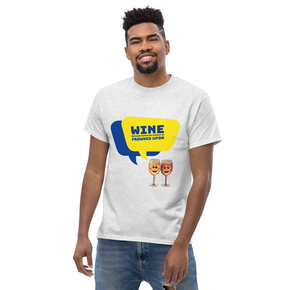 Wine against Violence - Men's T-Shirt