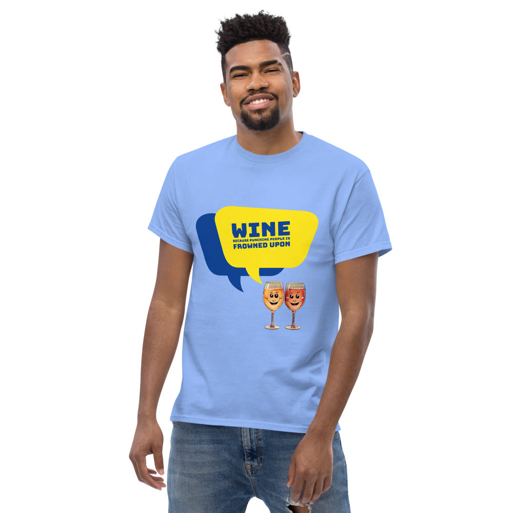 Wine against Violence - Men's T-Shirt