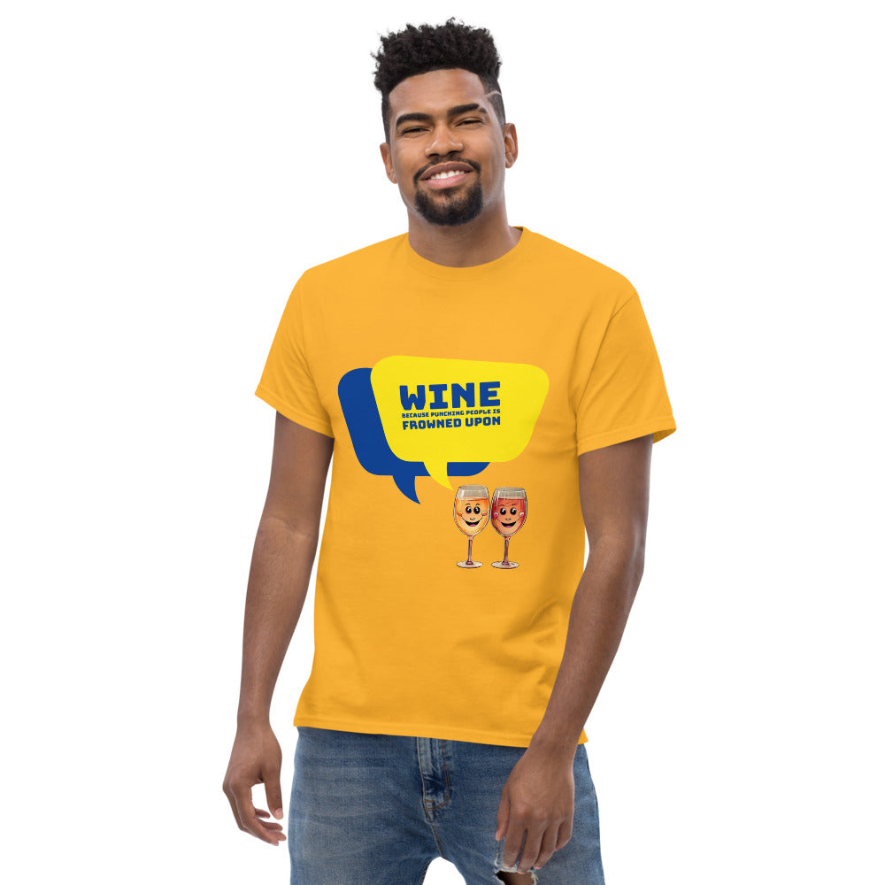 Wine against Violence - Men's T-Shirt