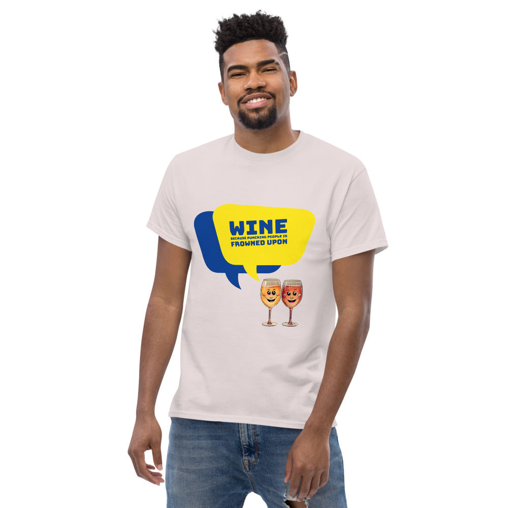 Wine against Violence - Men's T-Shirt