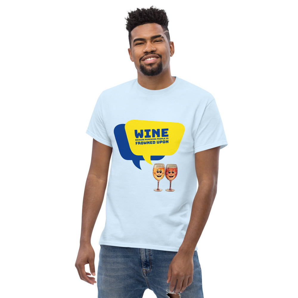 Wine against Violence - Men's T-Shirt