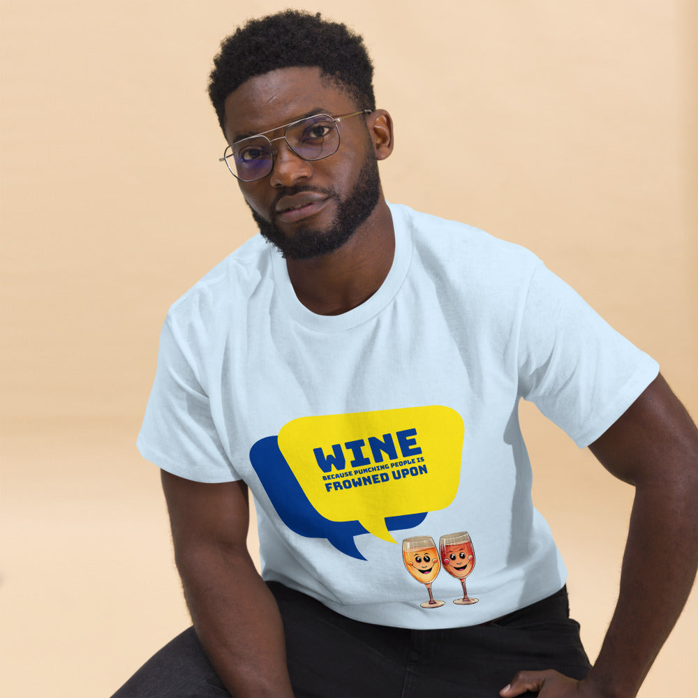 Wine against Violence - Men's T-Shirt