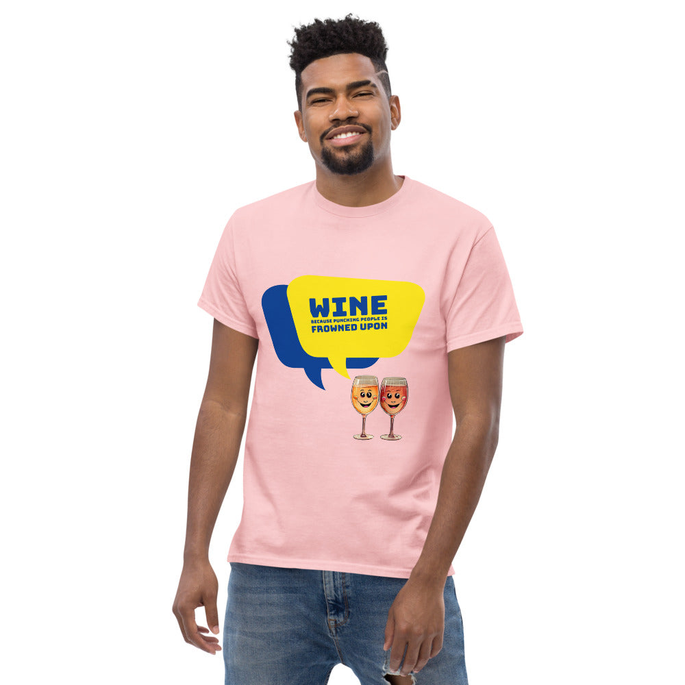 Wine against Violence - Men's T-Shirt