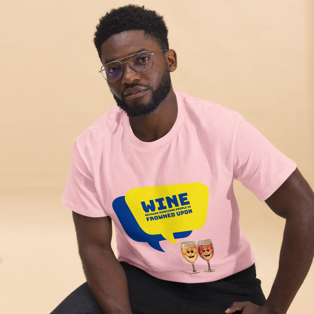 Wine against Violence - Men's T-Shirt
