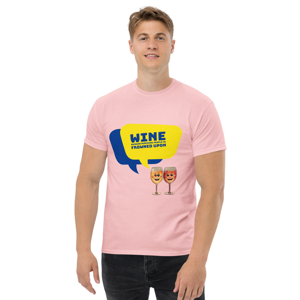Wine against Violence - Men's T-Shirt