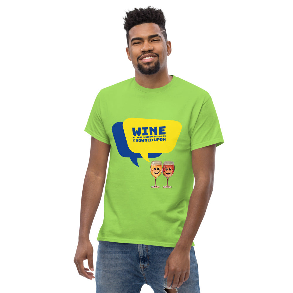 Wine against Violence - Men's T-Shirt