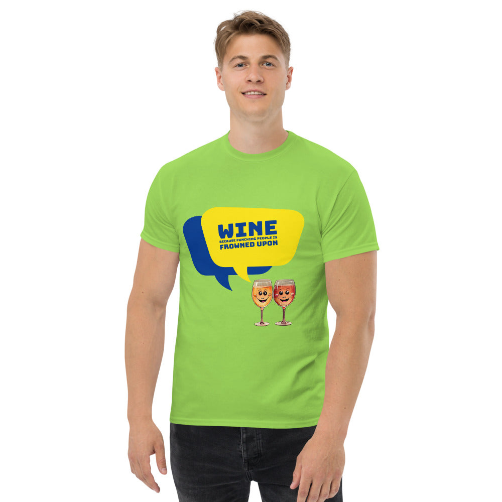 Wine against Violence - Men's T-Shirt