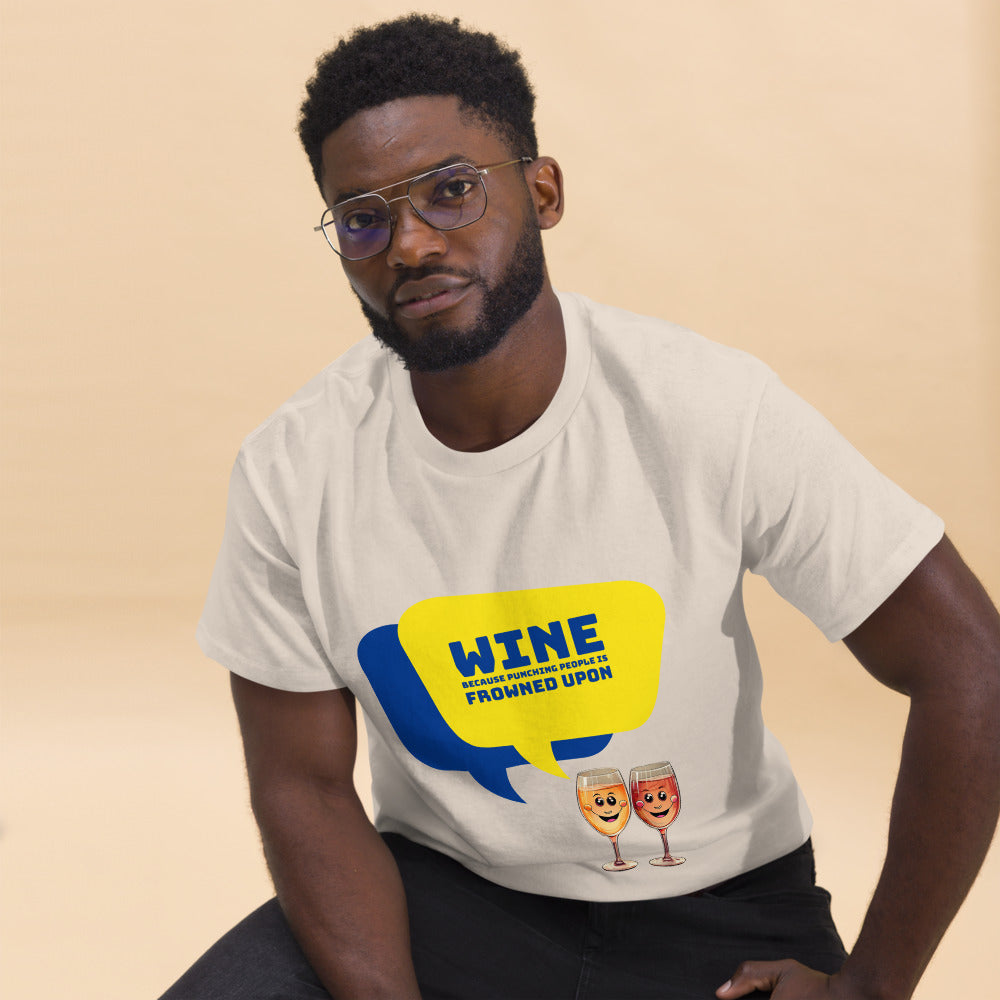 Wine against Violence - Men's T-Shirt