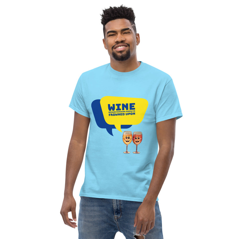 Wine against Violence - Men's T-Shirt