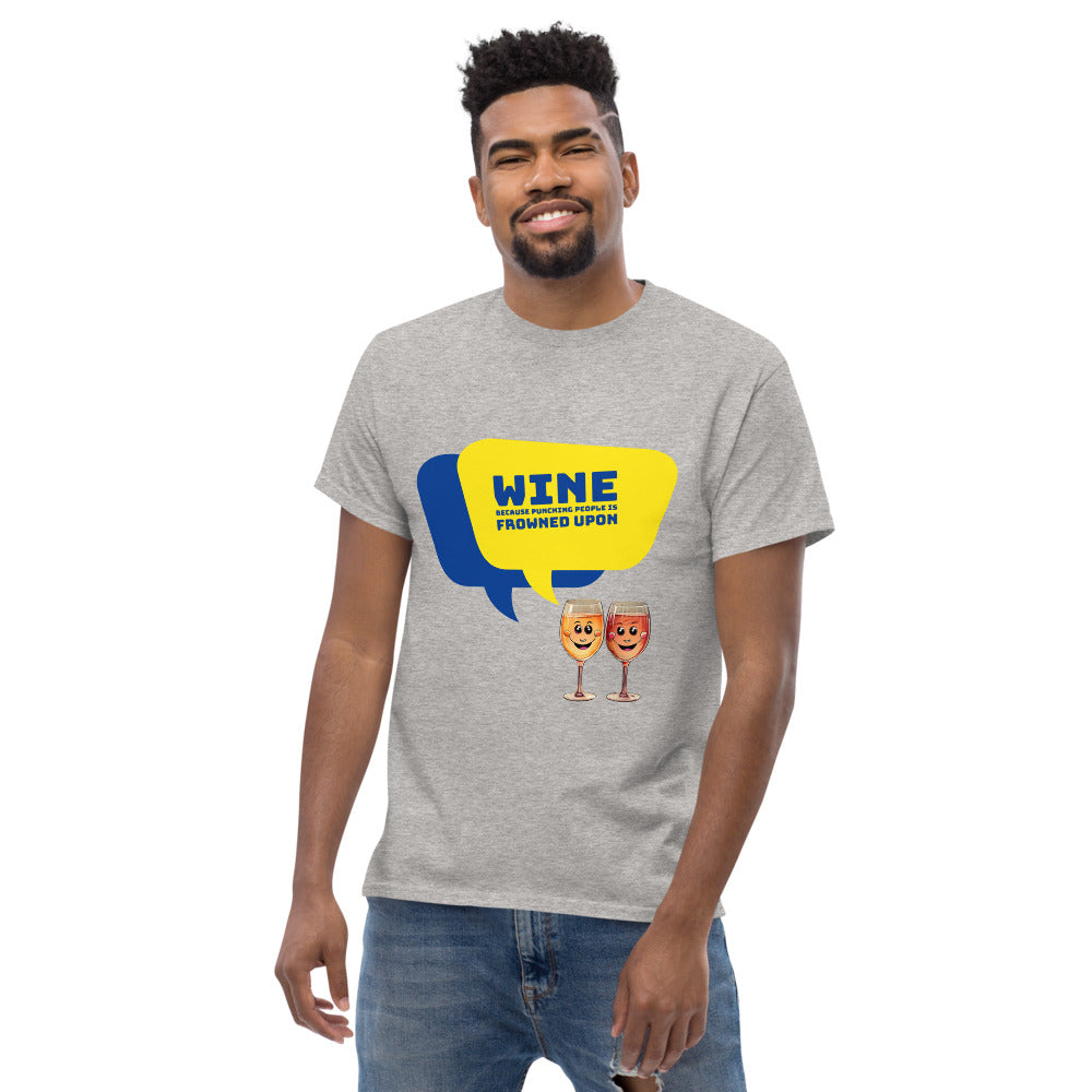 Wine against Violence - Men's T-Shirt