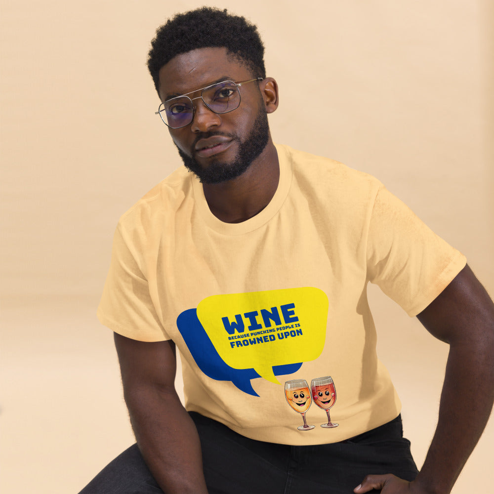 Wine against Violence - Men's T-Shirt